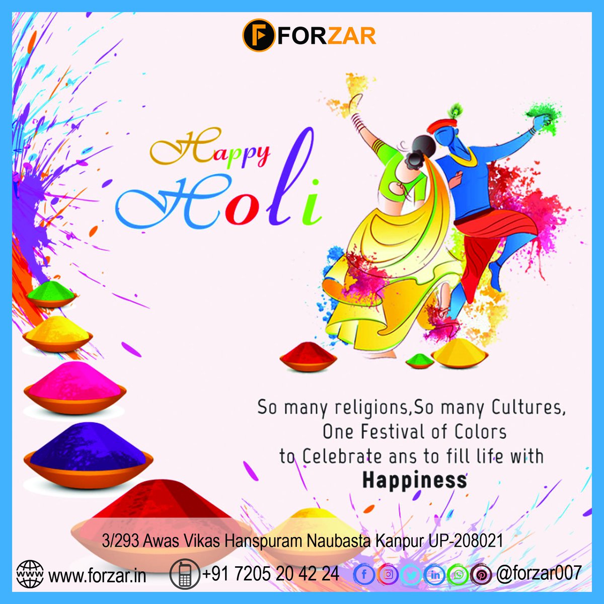 forzar007's tweet photo. सभी देशवासियो को होली की शुभकामनाएं Happy Holi 
@forzar007 
#forzar #forzar007 #forzarindia #forzarofficial #forzarfashion #HappyHoli #Holi #28march2021 #HolikaDahan2021 https://t.co/7Yot3z9Yyu