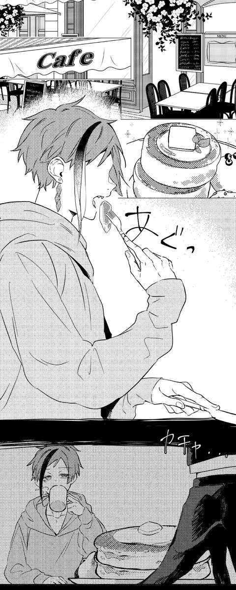 ゆんさん(@yun420 )からのリクエストで素敵なパンケーキジェイフロを描かせて頂きました🙌
元の作品が素晴らし過ぎて1枚絵には収まらず漫画になってしまった…( ˘ω˘ )