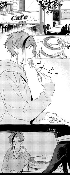 ゆんさん(@yun420 )からのリクエストで素敵なパンケーキジェイフロを描かせて頂きました🙌
元の作品が素晴らし過ぎて1枚絵には収まらず漫画になってしまった…( ˘ω˘ ) 