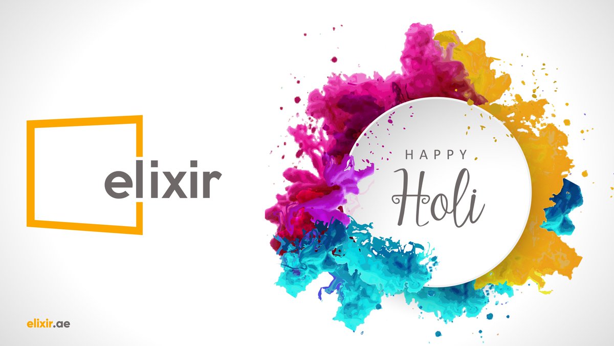 ElixirGroupdxb's tweet photo. May your life be as colorful as the festival itself! Elixir Group wishes all a vibrant Holi 2021.

#HappyHoli #happyholi2021 #elixirgroup #celebration #festivalvibes #celebration #dubailife https://t.co/C5E2VITc75