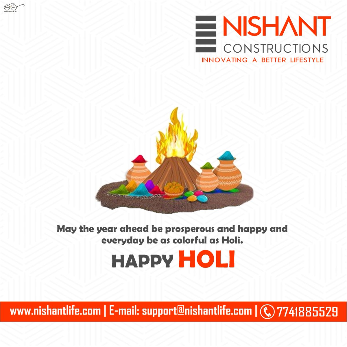 nishantnasik's tweet photo. May the year ahead be prosperous and happy and
everyday be as colorful as Holi.

#Nishantconstructions #Nishantlife #realestate #Nashik #Mumbai #HappyHoli https://t.co/kfGlEzumcv