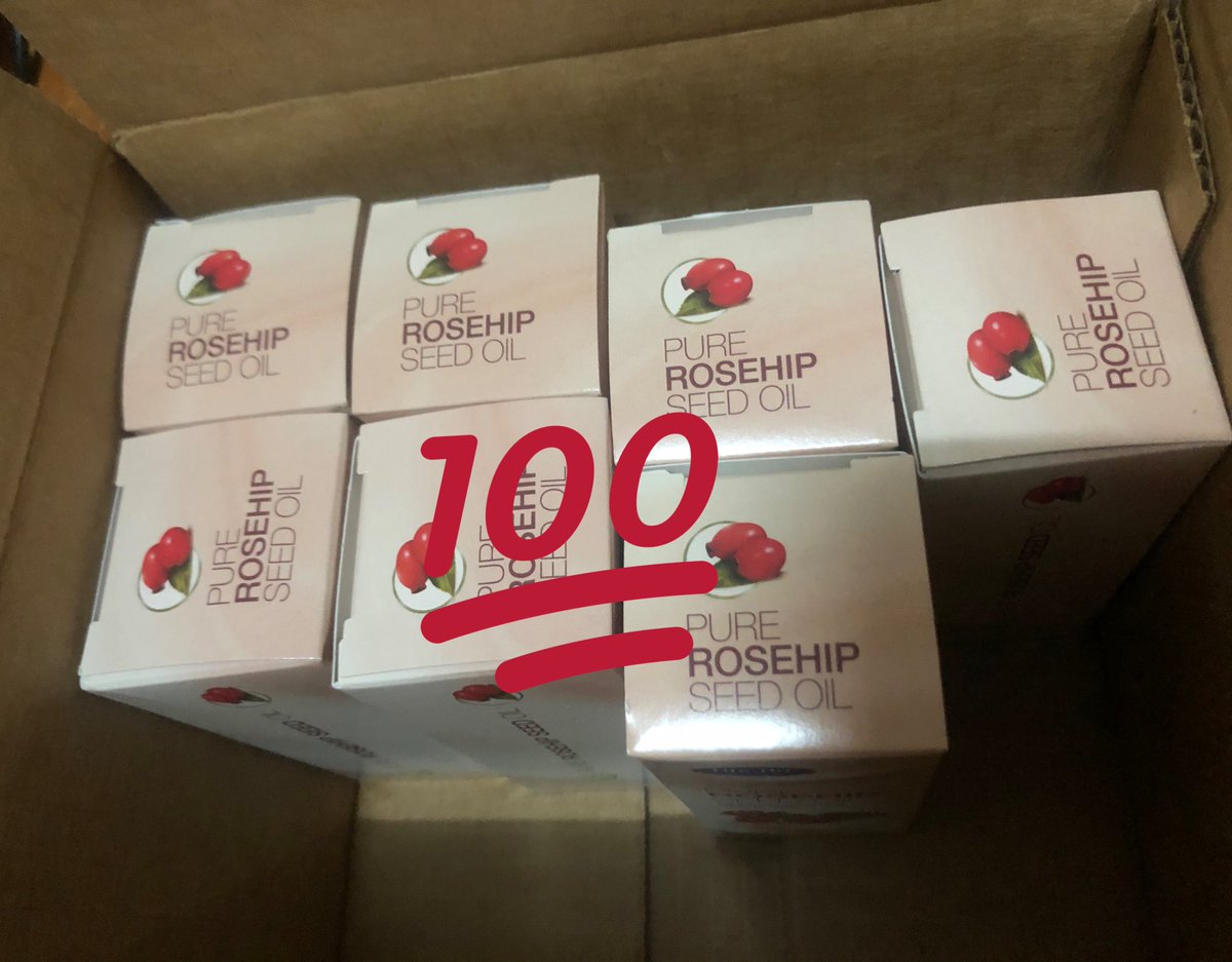 EameCare's tweet photo. Rosehip seed oil ถึงไทยแล้วนะคะ พนส่งของค่า  #nothingupdate https://t.co/7WhW6lJm0z