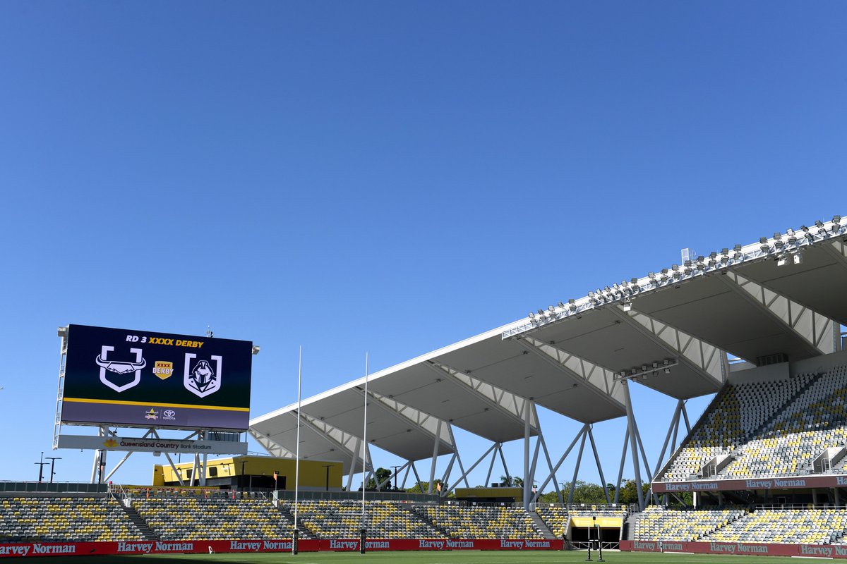Its a nice afternoon in Townsville.  Not long until kick-off.  Join the conversation during the game using #NRLCowboysTitans