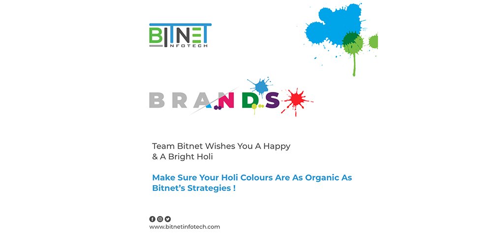 Bitnet_Infotech's tweet photo. let me color you with all the beautiful colors and make sure you enjoy it Happy Holi!!!""
#HappyHoli #bestwishes #top
#indian #india #BITNET #wishes #TrendingNow #topicalpost #socialmedia #React #website #apps #seo #SMM #bitnetinfoway #bitnetinfotech #brands #brandstrategy https://t.co/KyTMWWDcA0