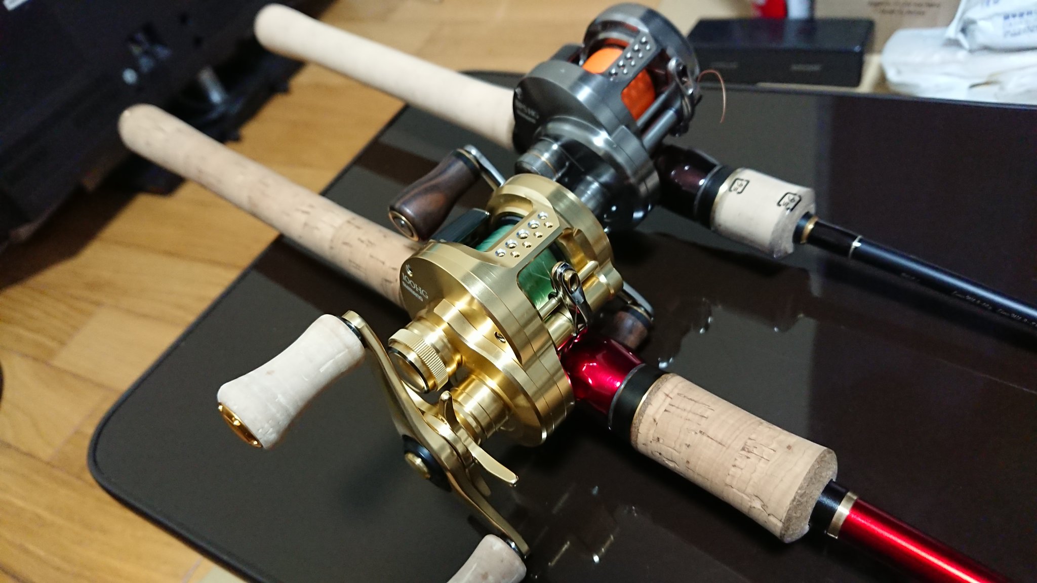 M4ysh1ne これが今年 主に中流域の本流トラウトで使用するタックル カルカッタコンクエスト カルコン Bfs 100hg カーディフ ネイティブスペシャル B64l ワールドシャウラ 1651ff