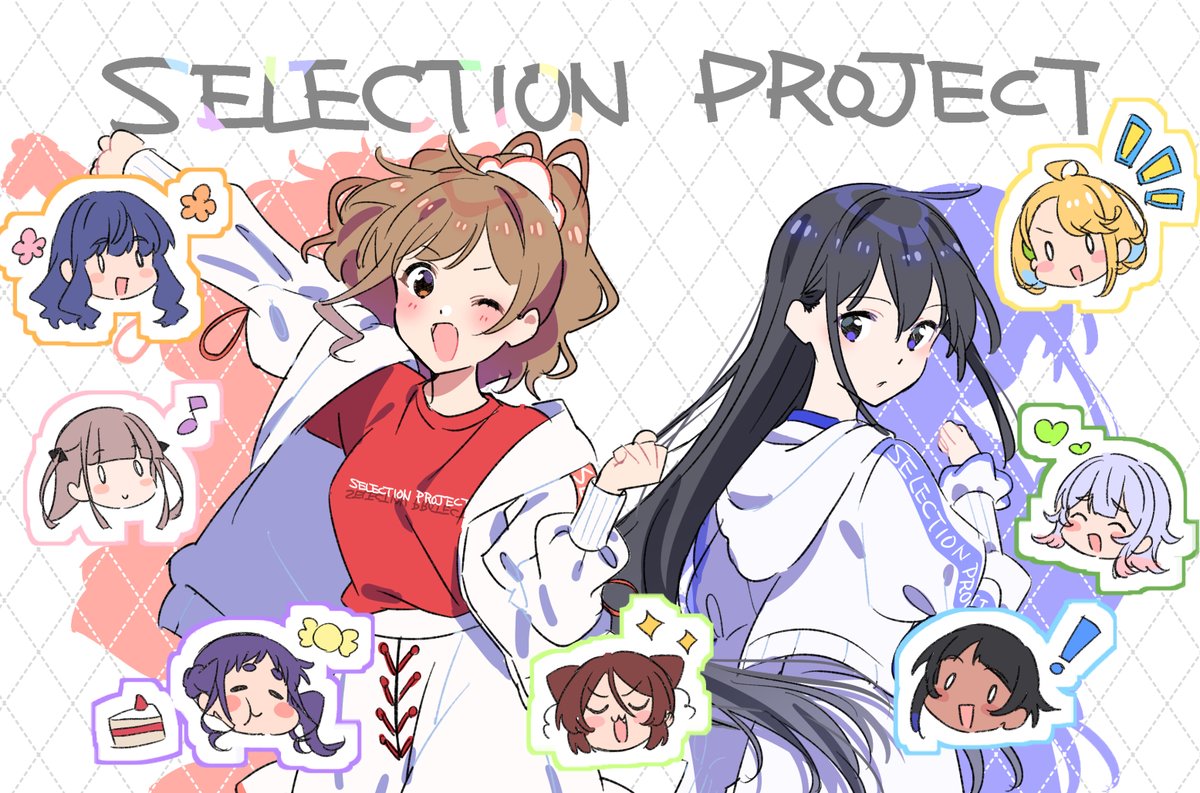 「オリジナルTVアニメ「SELECTION PROJECT」本日色々な発表ありまし」|kappe（ひらやま) @新刊通販中のイラスト