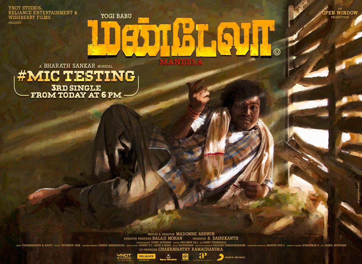 CinevasanthPro's tweet image. #MicTesting 3rd Single of #Mandela 
By 6pm!
@bharathsankar12
Mano Eswaran, @CDHANUSH11 
@TherukuralArivu

@iYogiBabu @madonneashwin @sash041075 @directormbalaji @chakdyn @Shibasishsarkar @StudiosYNot @RelianceEnt @Wishberry_in @sheelaActress @openwindow_offl @SonyMusicSouth #NM