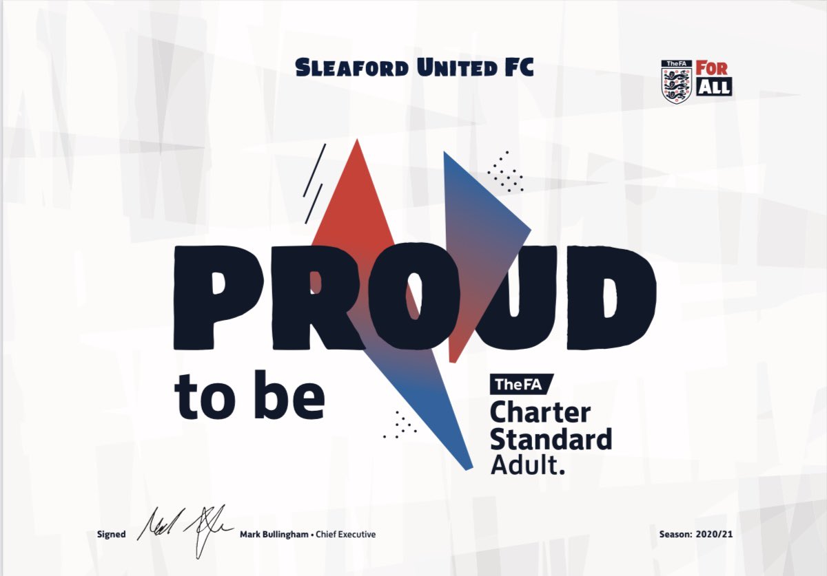 We are delighted to announce that we are now officially an FA Charter Standard Club!

Thanks to <a href="/LincolnshireFA/">Lincolnshire FA</a> and <a href="/ChrisLFA/">Chris Funnell</a> for helping us achieve this fantastic award! 

Up the SUFC⚽️💙