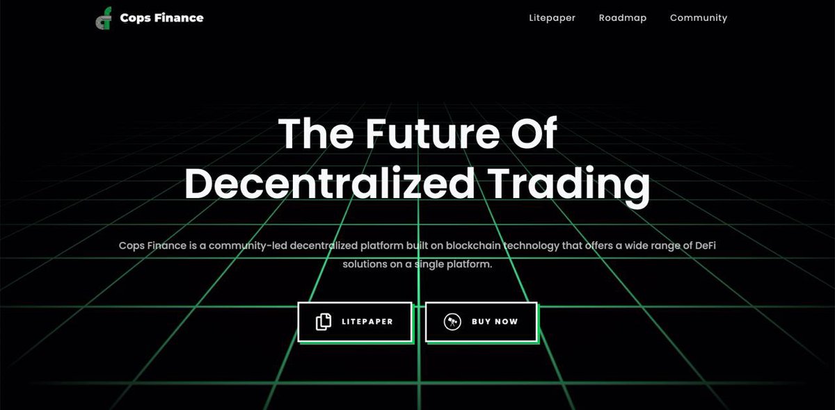 CryptoRisHad's tweet photo. Great to see that $COPS has released the Litepaper

They are fully committed to the longterm success of COPS Finance
&amp; they will always strive to exceed expectations. @coingecko 

https://t.co/s6BvffATrJ https://t.co/euuZ5g6lR9