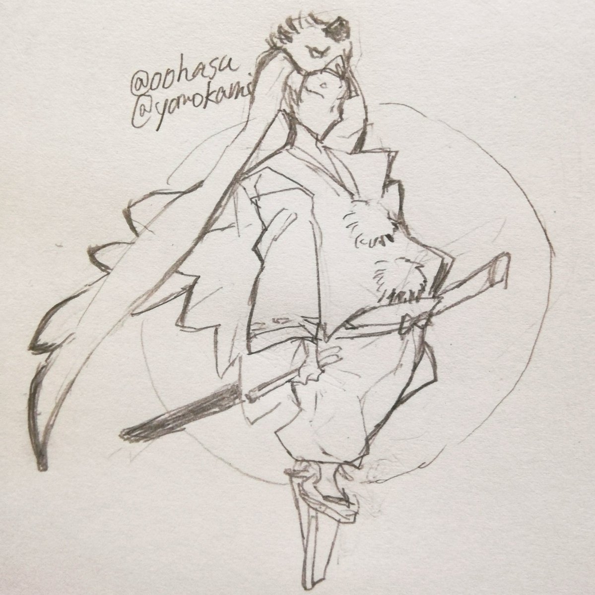 #いいねした人に後悔するほど適当なイラスト描く
とりあえず半分 