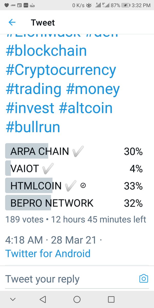 cryptocoined's tweet photo. Out In the lead now. #HTMLCOIN has a really strong and very active community supporting this 7 year old project. Do your research and load up at #HitBTC or #Bleutrade. https://t.co/lUl3NneHwc