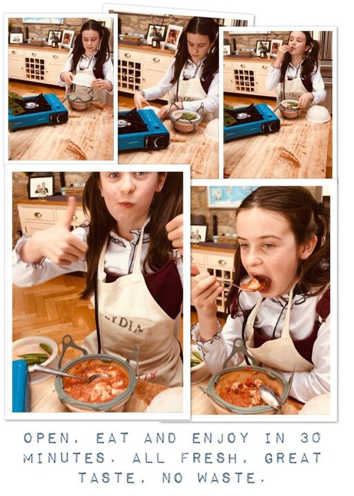 PodProtein's tweet photo. This time a year ago, one of the youngest members of the Protein Pod team took Pod for a test run and it turned out a huge success 🙂 

This was prototype #2 and it delivered a super tasty chicken &amp; chorizo stew meal prep 😋 

https://t.co/SrHNHEMGAf https://t.co/FUGsILf1sc