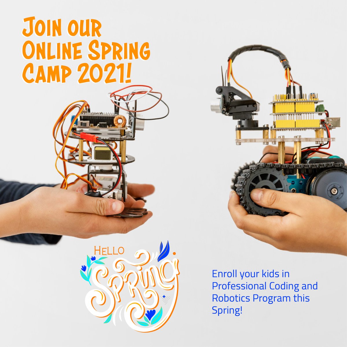 globalvisionae's tweet photo. Enroll your kids in Professional Coding and Robotics Program this Spring!

#globalvisionae #gvtronicsae #springcamp2021 #STEM #UAE #abudhabi #stemforkids #roboticsforkids #gamedev #robots #AI #stemeducation #edtech #الإمارات_اليوم #WomenInSTEM  #الامارات
#UAE50 #عام_الخمسين https://t.co/FK6KKN3xCZ