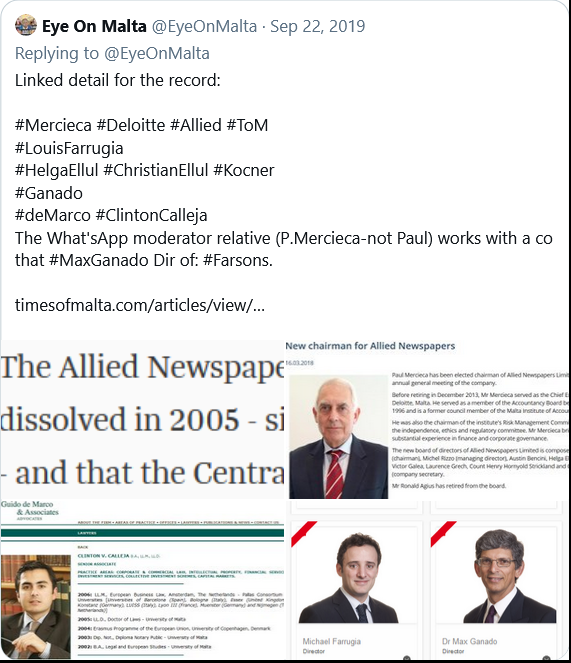 EyeOnMalta's tweet photo. #DaphneCaruanaGalizia
1259
@PieterOmtzigt #Moneyval
#ToM
#MaxGanado #MarioDemarco
#CrossParty #Finserv
#PaulMercieca #HarryVassallo #JohnDalli
ALL press in Malta act as gatekeepers, with Evarist the "PostCrisis"wheel-out setting out one fatal revised stagedrop after another https://t.co/2n2gIJd6GA
