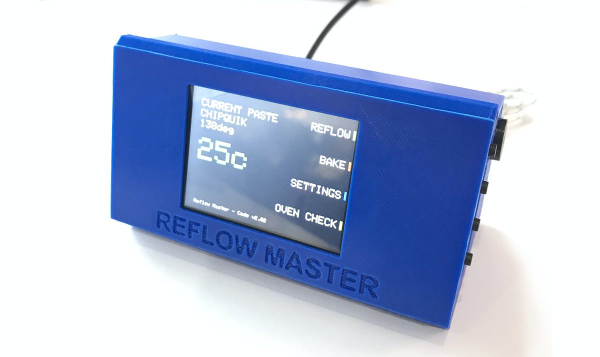 unexpectedmaker's tweet photo. I’m now offering #ReflowMaster in blue cases! w00p!
https://t.co/i5dJelF50i
#maker #makermanufacturing #makerelectronics #reflow #soldering https://t.co/3E9nSGIKsm