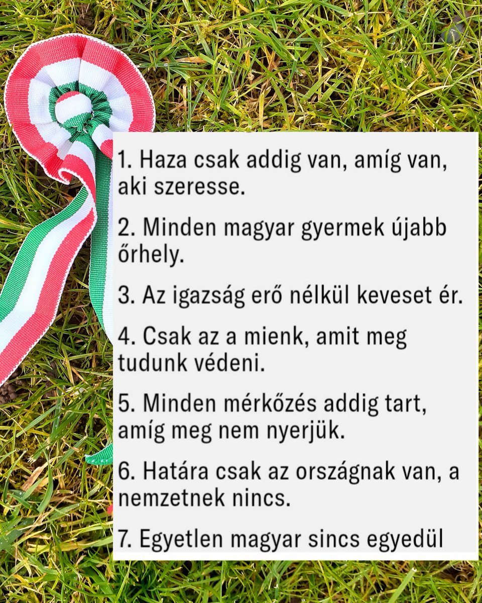 judithadnagy50's tweet photo. Magyarország 7 törvénye https://t.co/dRabAbnJ01