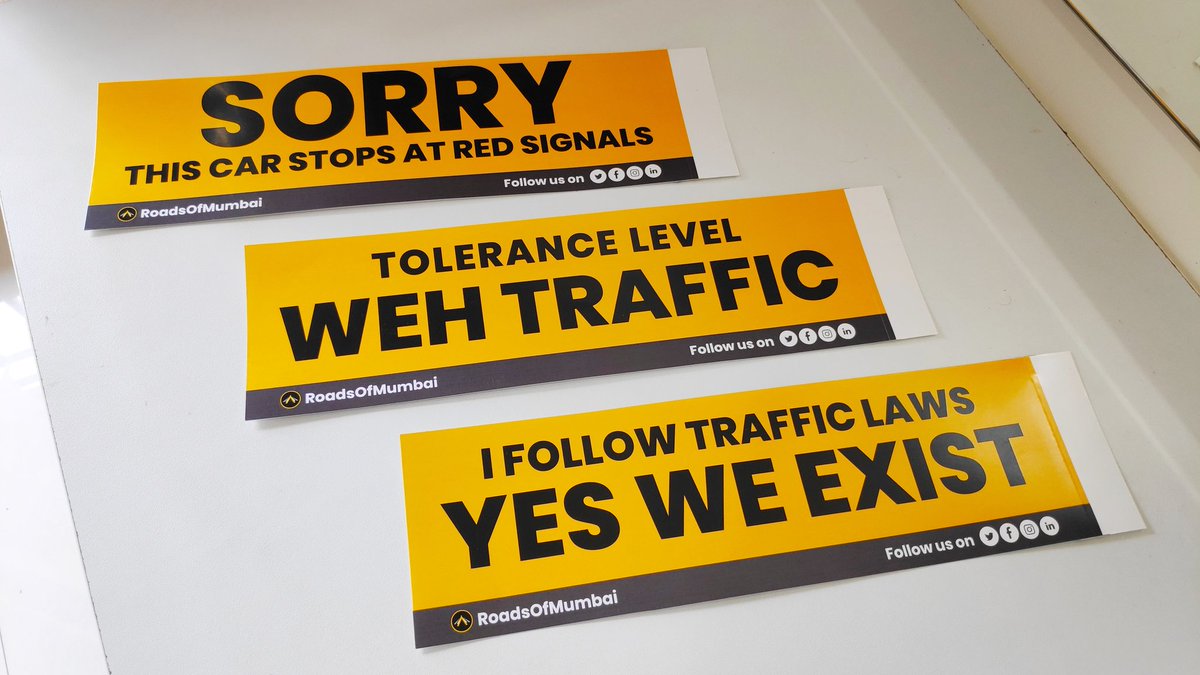RoadsOfMumbai's tweet photo. Car stickers are ready for all the followers!

Subscribe here: https://t.co/C6JnqCJStY to get an early access.

More details will be shared on the mail.

Which one's are your favourite? https://t.co/wxIHHcjL7m