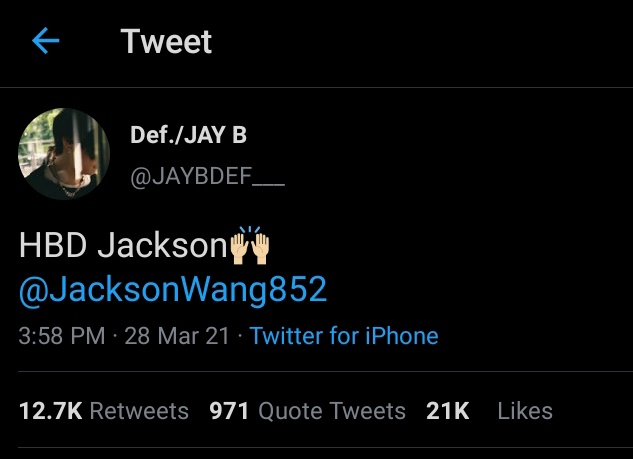 arssevens's tweet photo. @JAYBDEF___ @JacksonWang852 what jaebeom                 what he
wanted to say                 ended up
to jackson                        saying https://t.co/Z1vULAsbKm