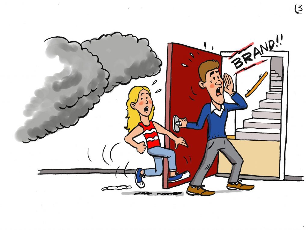 Is jouw vluchtweg vrij van obstakels? Misschien denk je van wel, maar blijkt dit helemaal niet zo te zijn? Uit onderzoek van de brandweer blijkt dat veel mensen alleen de deur naar buiten als obstakel zien, terwijl er nog veel meer obstakels zijn.