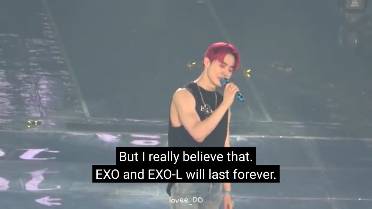 _cpaeri's tweet photo. "Many say that nothing lasts forever. But I really believe that EXO and EXO-L will last forever. I believe."
Junmyeon, 2019 https://t.co/RvXtfP8qzn