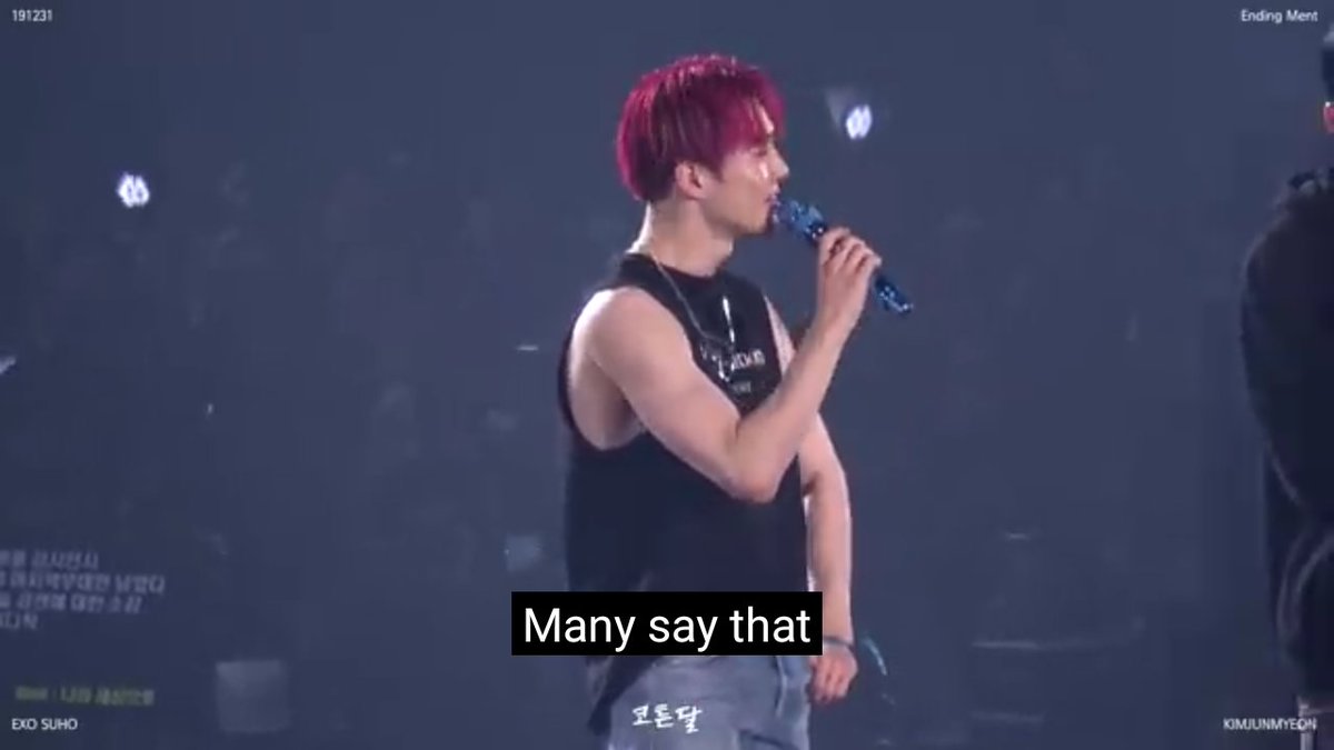_cpaeri's tweet photo. "Many say that nothing lasts forever. But I really believe that EXO and EXO-L will last forever. I believe."
Junmyeon, 2019 https://t.co/RvXtfP8qzn