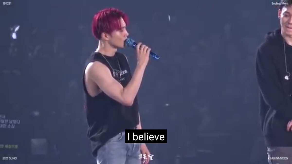 _cpaeri's tweet photo. "Many say that nothing lasts forever. But I really believe that EXO and EXO-L will last forever. I believe."
Junmyeon, 2019 https://t.co/RvXtfP8qzn
