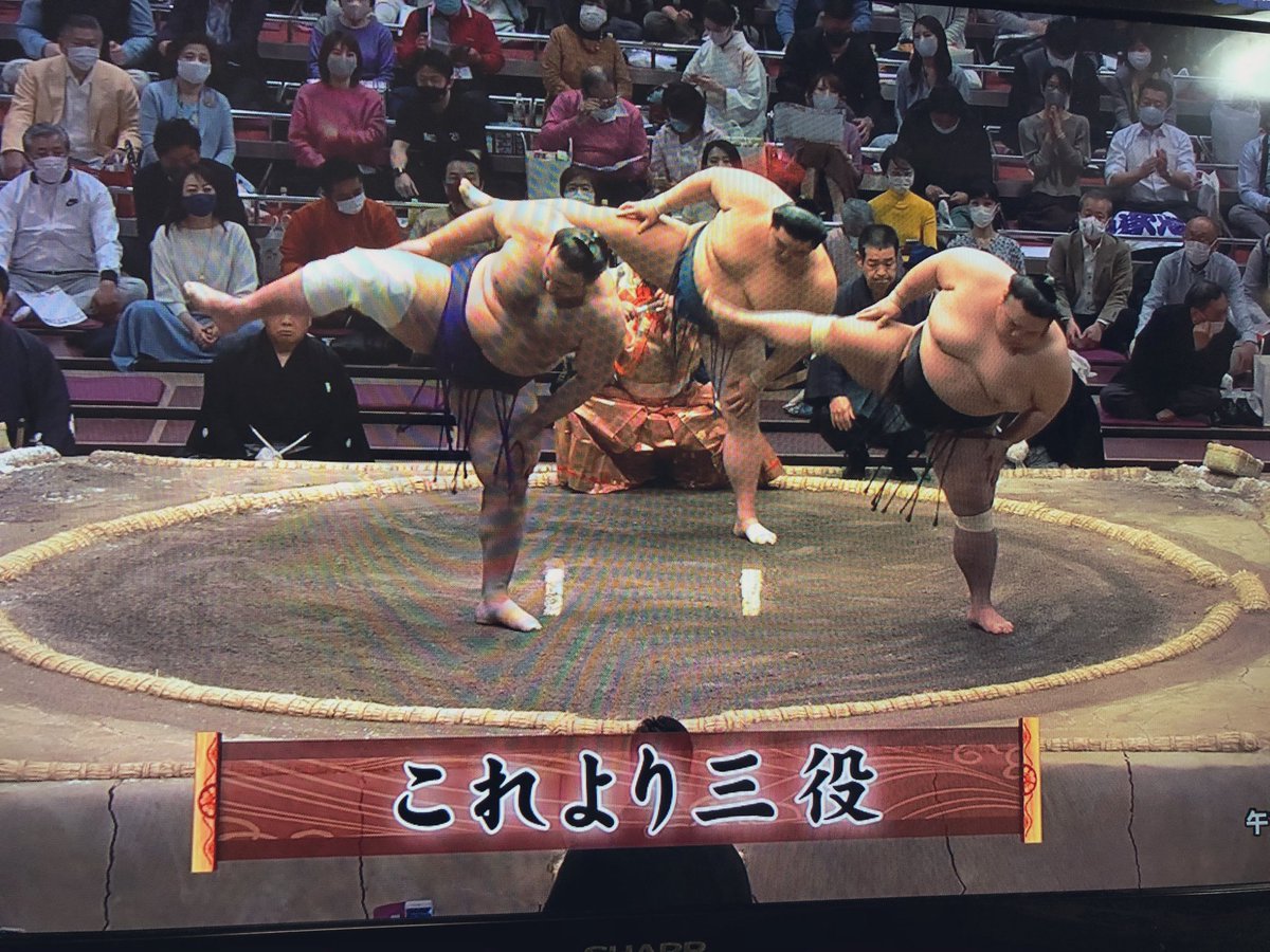 sumomsbi's tweet photo. 「これより三役」！

ここからのワクワクが止まらない！

東の揃い踏みが美しかった^ ^

#三役揃い踏み
#これより三役

#大相撲 #春場所 #三月場所 #千秋楽
#sumo #sumofan https://t.co/8F7uaeoQFa