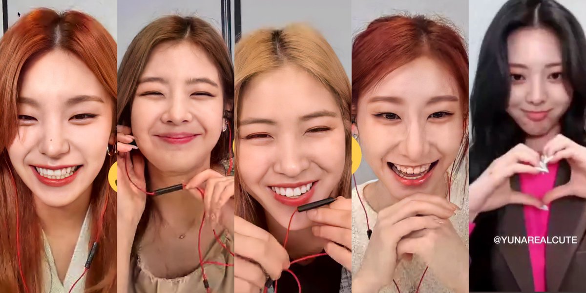 midzymoos's tweet image. itzy all smiles today after having a call with midzys ❤️