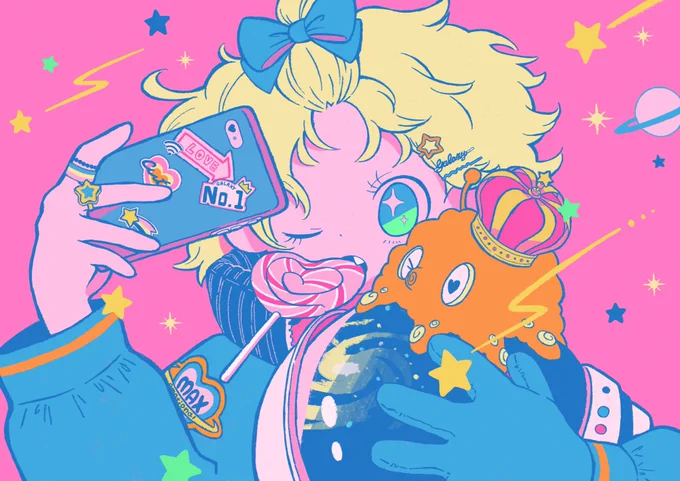#春の創作クラスタフォロー祭り  
#絵描きさんと繋がりたい 

カラフルポップな女の子を描いています!
RT&いいね共に巡回します! 