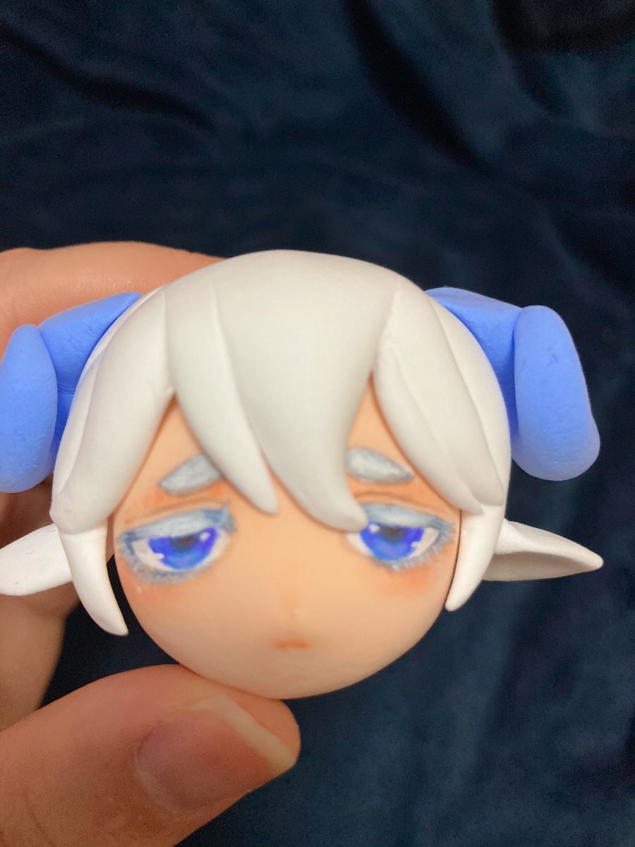セリアでドールボディを手に入れたので粘土でヘッド自作しました