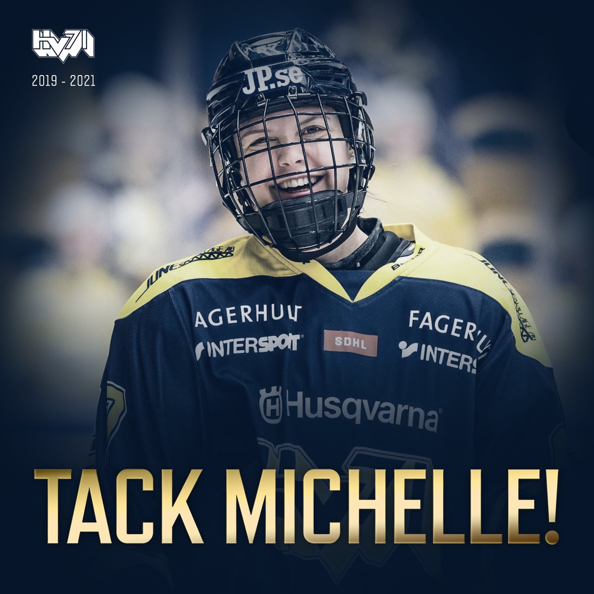 Hv71 On Twitter Michelle Lowenhielm Lamnar Hv71 Stort Tack For Din Insats I Klubben Och Lycka Till I Framtiden Hv71