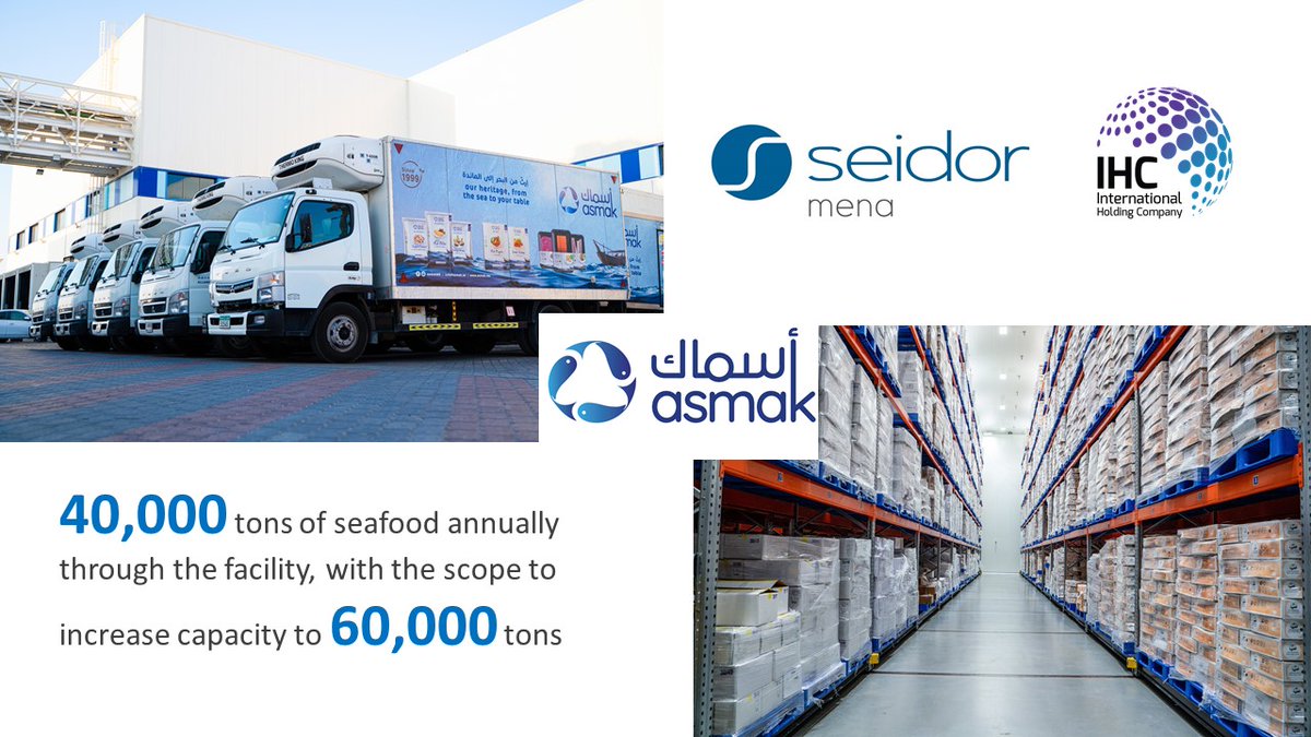 SeidorMENA's tweet photo. #CustomerNews
Leveraging Intelligent #SAP solution, the new seafood facility operated by #ASMAK, will process an initial 40,000 tons annually, with scope to increase capacity to 60,000 tons.
#ASMAKME Alliance Foods Company LLC (Asmak) #SEIDORMENA
#intelligententerprise #erpsystem https://t.co/YkLodWB7CB