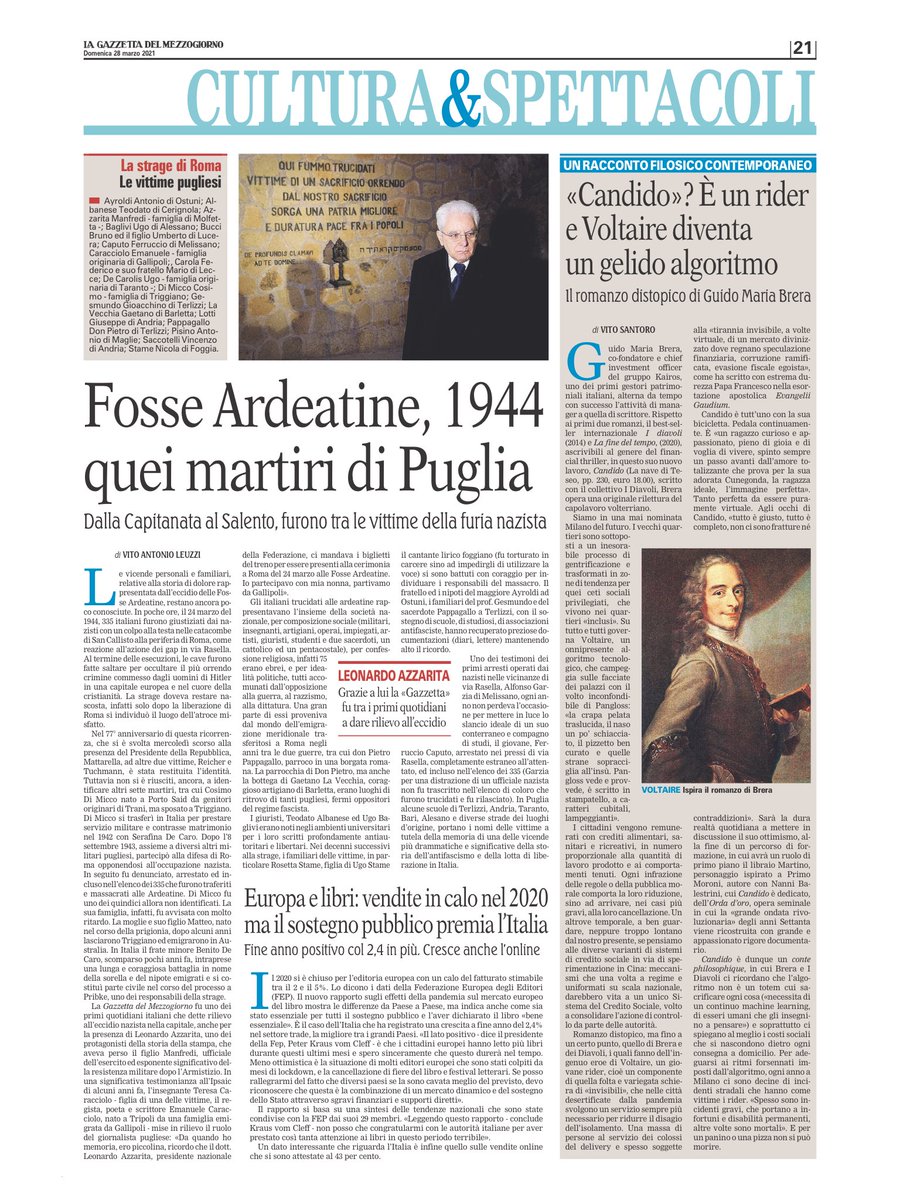 Dedicato a Nanni Balestrini il nuovo romanzo di <a href="/GuidoBrera/">Guido Brera</a> con i Diavoli). <a href="/lanavediteseoed/">La nave di Teseo</a> <a href="/GiCivi/">giulia civiletti</a> <a href="/LaGazzettaWeb/">La Gazzetta del Mezzogiorno</a> <a href="/brer/">Bryan Perkins</a>