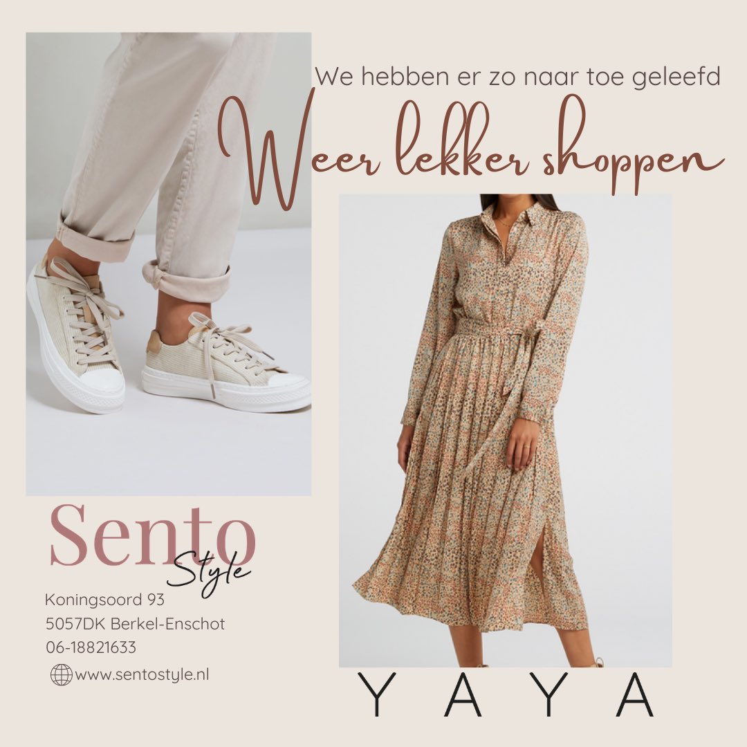 SENTOstyle's tweet photo. Weer lekker shoppen, gelukkig het kan weer https://t.co/qk8dhkzcyb
