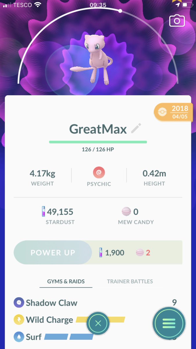 OggsTrainer's tweet photo. Enjoying the Rayquaza raiding in #PokemonGO .  Thanks to all my remote raiding friends.  Secured enough rare candy to unlock second move set on my Mew https://t.co/wT5tnLVHXB