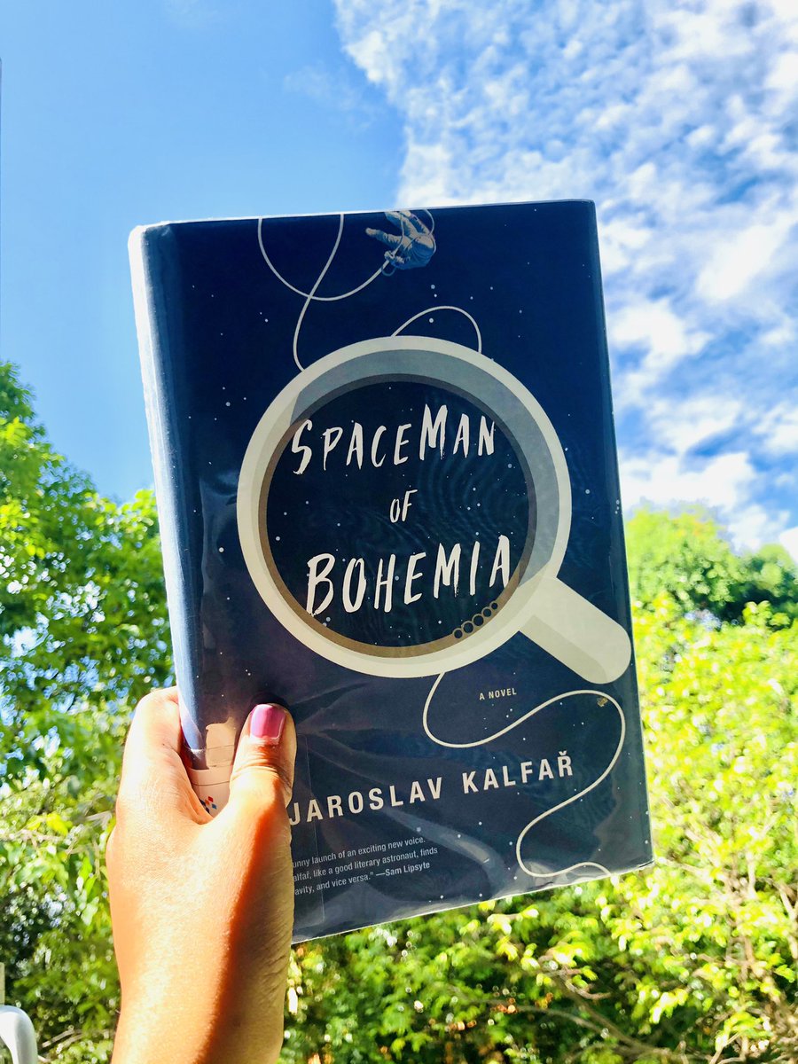 whereismydosa's tweet photo. @JaroslavKalfar’s debut novel - #spacemanofbohemia is an absolute treat. Quirky, funny &amp; entertaining read about a man - a spaceman’s search for meaning. 
Thanks to @nlbsingapore for a copy of the book! #popsugarbooks #BookReview #praguebooks #spacefiction #debutnovel #books https://t.co/vaiZNAP6rx