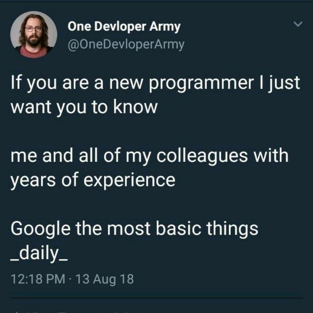 InfinityCodeX1's tweet photo. Yes that's true
#programming #Coding #Truth #AI #MachineLearning #Data #DataScience #Google https://t.co/6QQI2AmkHD