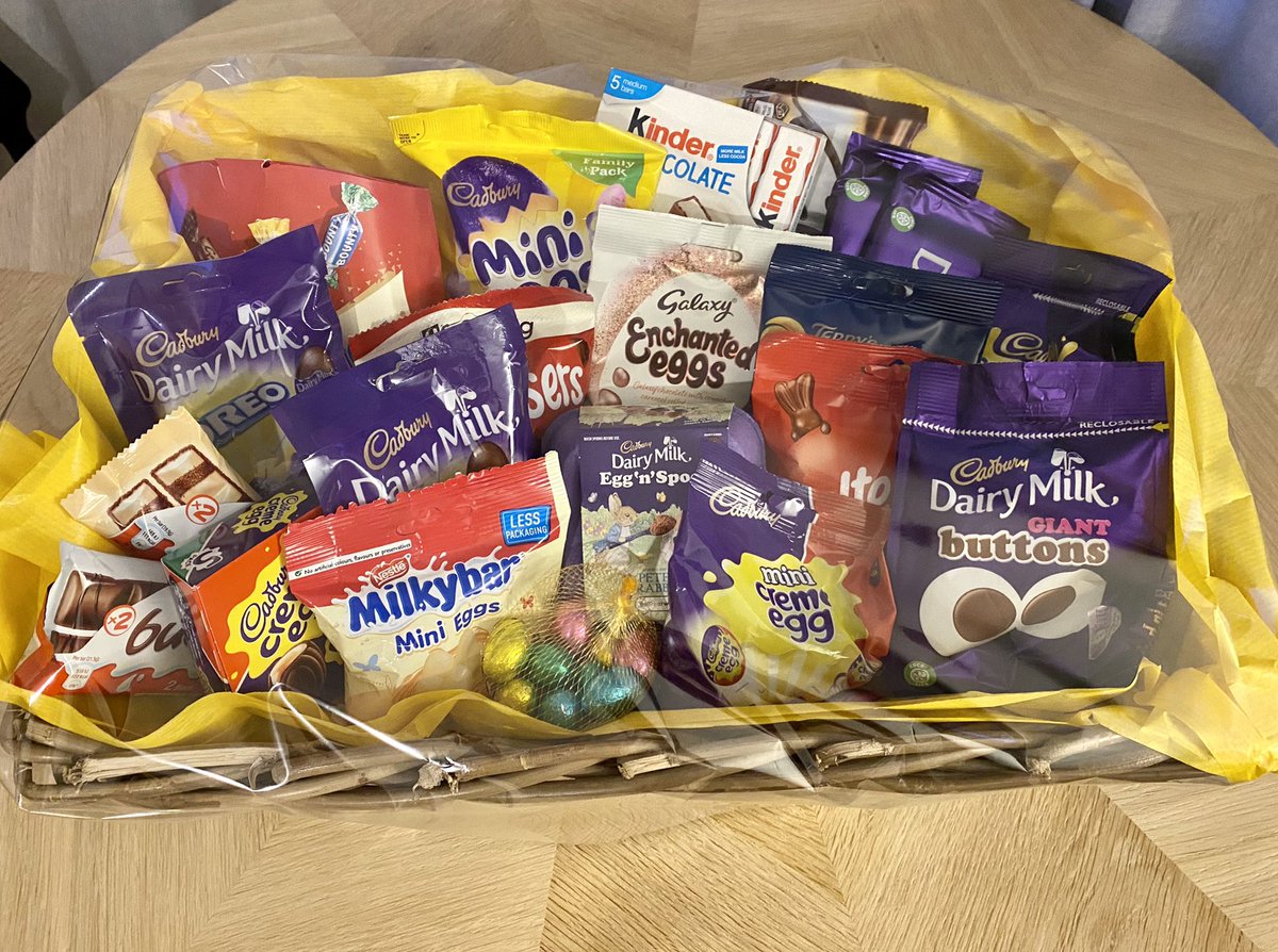 MissGJackson1's tweet photo. We will be selling raffle tickets on Monday, Tuesday and Wednesday this week to raise money for @THTorguk. The winner of the chocolate hamper will be announced on Thursday so that the lucky recipient can take it home to enjoy during the Easter holidays! https://t.co/mDcChrzAW2