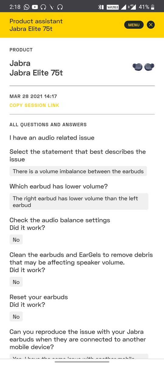 shivmulbiswas's tweet photo. I am really disappointed with the service of @Jabra_US. I've been trying to get assistance from the customer service but no response. #jabra #badservice https://t.co/uPYwS7FHYi