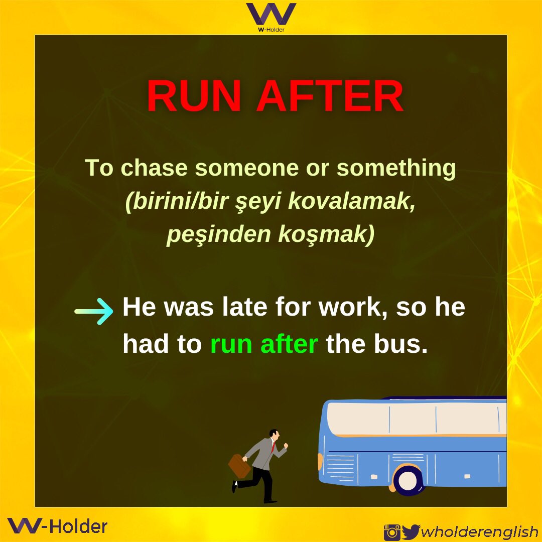 enthemanhattan's tweet photo. 🇺🇸5 phrasal verbs with ‘run’
🇹🇷’run’ ile 5 öbek fiil
.
.
#englishdaily #phrasalverbs #englishturkish #learningenglish #ingilizceöğreniyorum #Wholder https://t.co/D5hMITSkGS