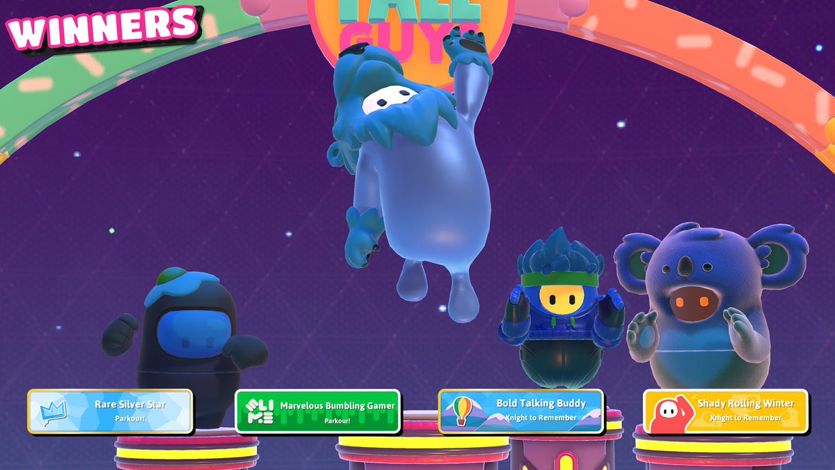 ThePollyRocket's tweet photo. Won my first Squad Battle! 🙌🏾 #FallGuys #FallGuysSeason4 @FallGuysGame https://t.co/EdT0sJ8b8E