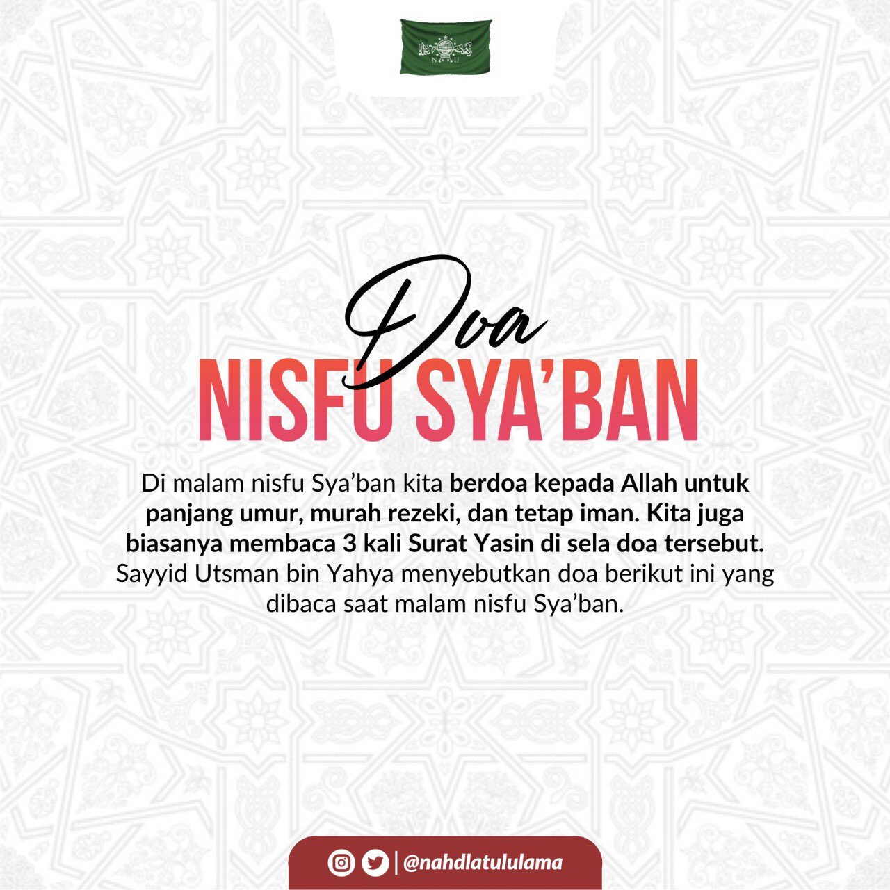 Nisfu ban sya malam amalan Malam Nisfu