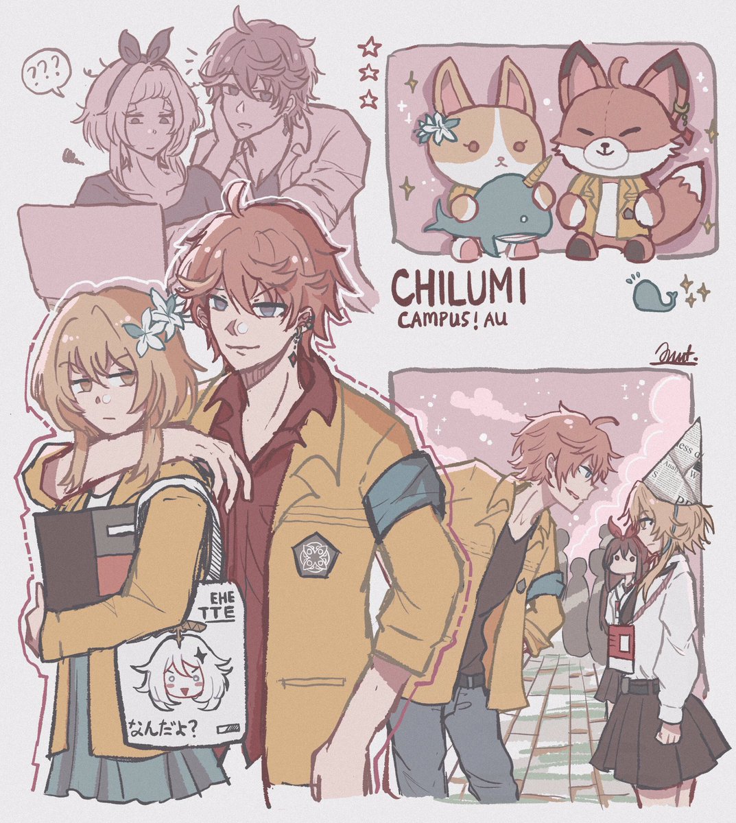 Chilumi/タル蛍 

Campus!AU also i kinda miss this layouting style?
Also should i make part 2 of it? //NO 