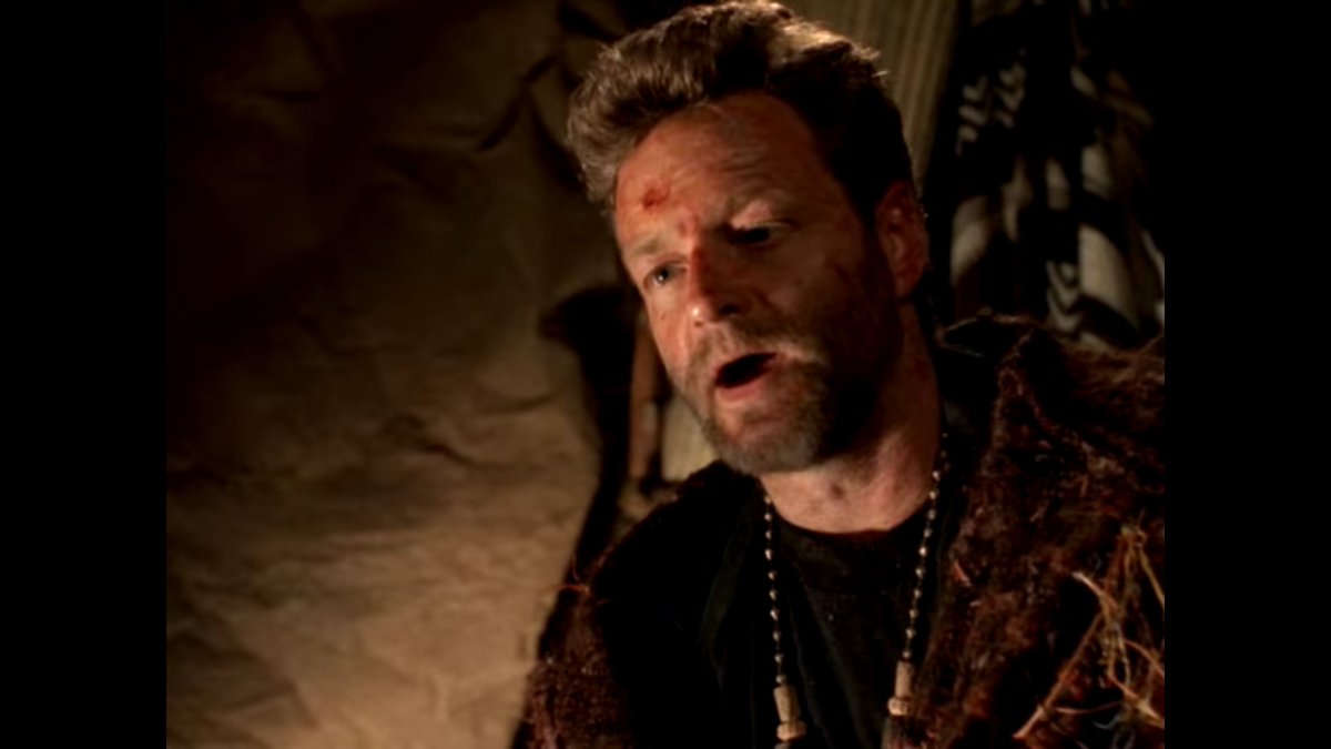 S01E05 - First CommandmentSG-9 leader goes full Colonel Kurtz, pretends to be a god. It& #39;s a good episode, I& #39;m just kinda surprised they hit it so early in the series. Maybe it needed to be. Either way SGC needs to work on their screening process.