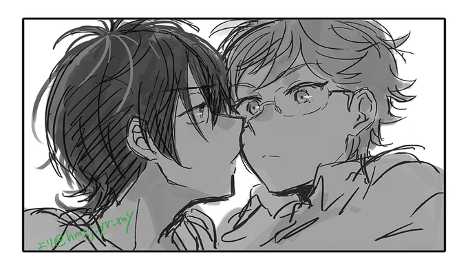 タイカケでどんなの描くかまったく決まってないので、描きたいシーンから話を膨らませてみようと思い一コマだけ描いてみた 最終的にこれを使うかは分からん(使わん気もする) 