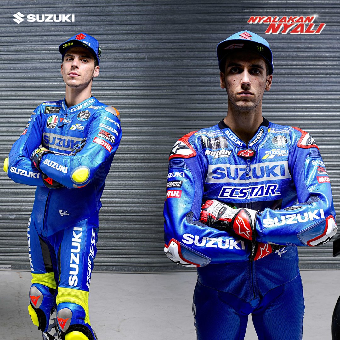 SuzukiMotorID's tweet photo. Pertandingan perdana @Rins42 dan @JoanMirOfficial di MotoGP musim 2021 nih, BradSis!

#Suzuki #SuzukiIndonesia #NyalakanNyali #AutoAwesome #MotoGP2021 #AlexRins #JoanMir #TeamSuzukiEcstar #GSXR150 https://t.co/kojl6Z4Qzf