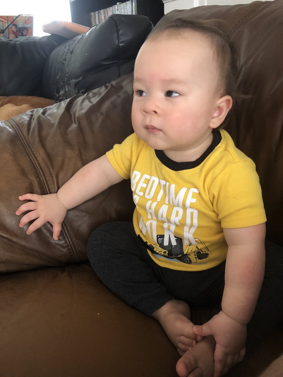 Joglynjones's tweet image. @BrentButt my grandson watching corner gas every morning. Drops everything and stays still for two episodes. Loves it!