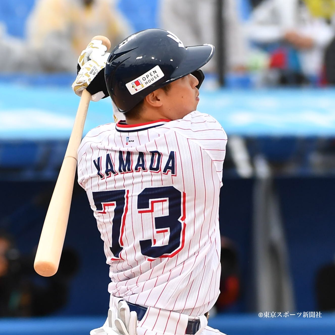東スポ 写真部 プロ野球 21年3月28日 ヤクルト 阪神 神宮球場 野村克也氏追悼試合 背番号73 山田哲人 2ランホームラン プロ野球 Npb Swallows ヤクルト スワローズ 東スポ T Co Sijrzanu00 Twitter