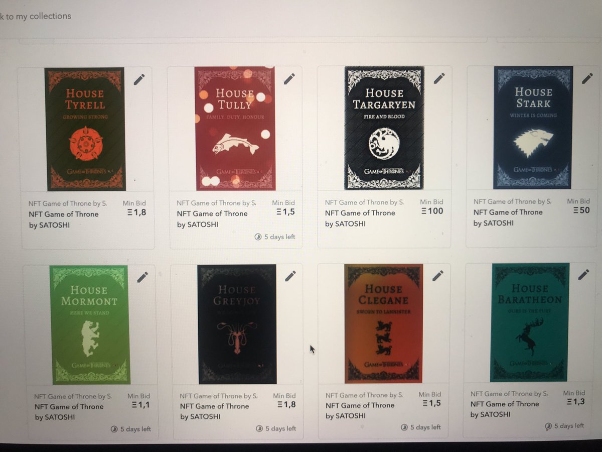 SATOSHI_NFT's tweet photo. GOT collection by SATOSHI https://t.co/GvGvfZ7zuY