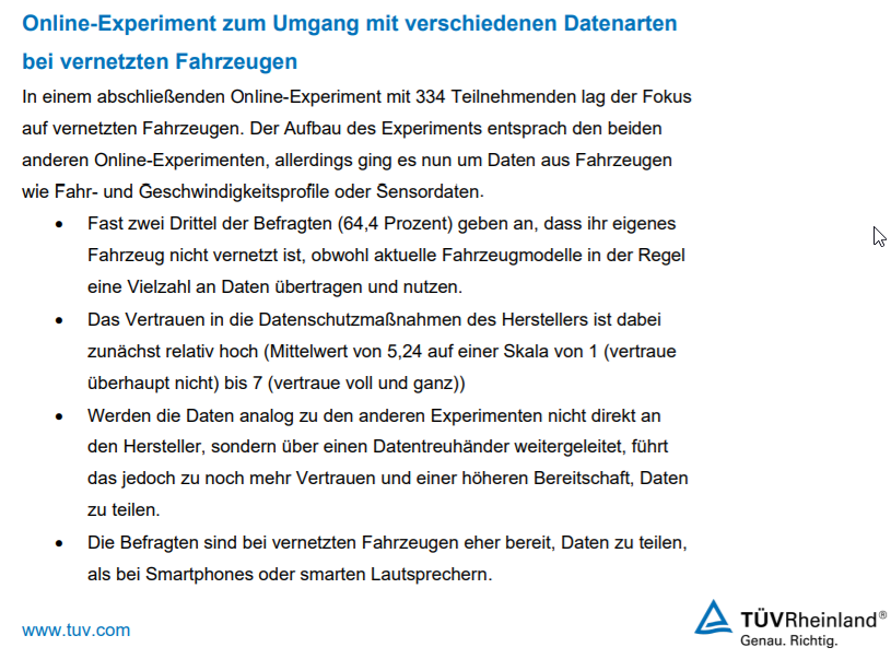 Andreas Buckenhofer (@abuckenhofer) on Twitter photo Online-Umfrage der Uni St. Gallen unter 500 Teilnehmenden:
#Datenschutz sehr wichtig (6.17/7)
Bereitschaft Daten zu teilen gering (2,72/7)
🤢ABER: Verbraucher würden für monatlich 10€ personenbezogene Daten verkaufen. Höchstpreis für PW-Daten: 3750€
presse.tuv.com/wp-content/upl… Online-Umfrage der Uni St. Gallen unter 500 Teilnehmenden:
#Datenschutz sehr wichtig (6.17/7)
Bereitschaft Daten zu teilen gering (2,72/7)
🤢ABER: Verbraucher würden für monatlich 10€ personenbezogene Daten verkaufen. Höchstpreis für PW-Daten: 3750€
presse.tuv.com/wp-content/upl…